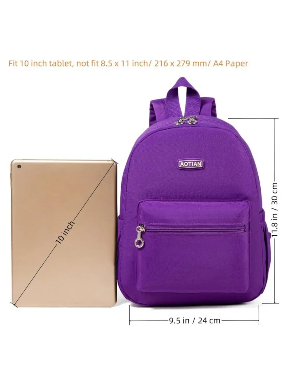 Mini Nylon Backpack Small Daypack Lightweight Anti-Theft Casual